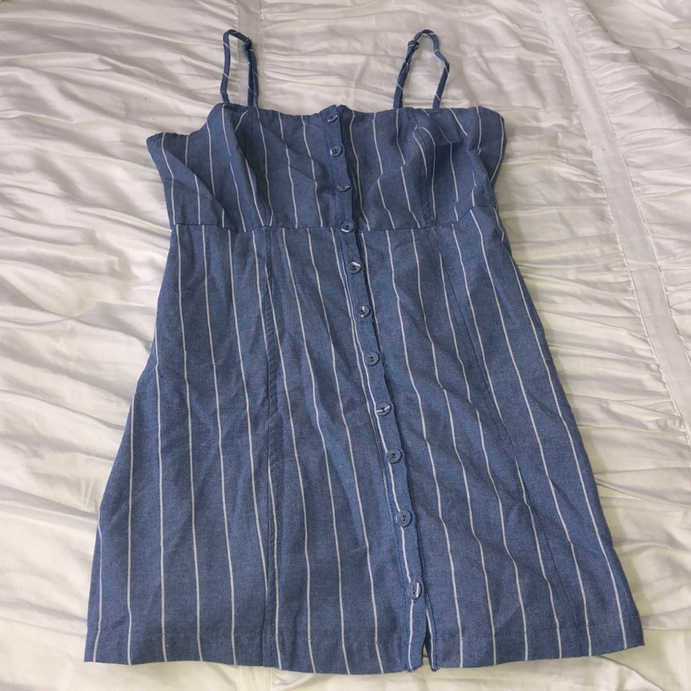STRAIGHT STRIPPED SUMMER DRESS